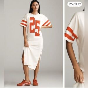 Anthropologie:
Daily Practice 
Dress with Orange Number 25